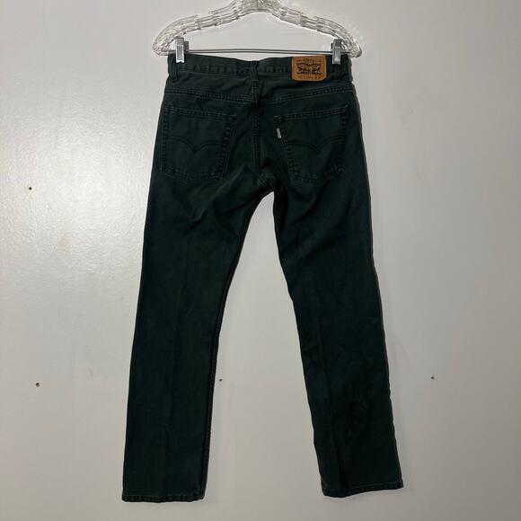 Levi 511 Slim Straight Leg‎ Green 5 Pocket Jean Pants Womans 16 Regular 28x28 - Picture 4 of 8